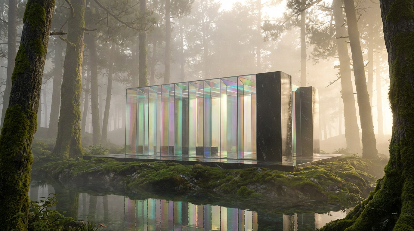 Minimalist architectural pavilion